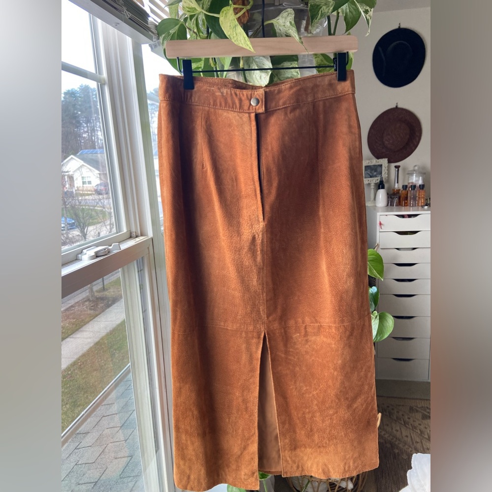 Costal Cowgirl Global Identity Long Leather Skirt